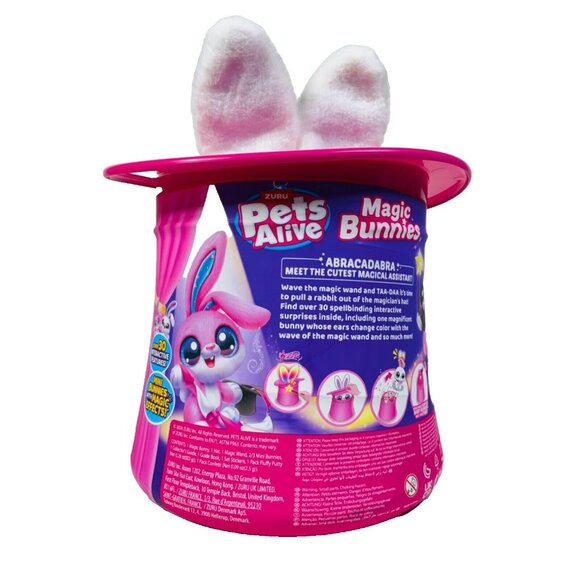 Pets Alive Magic Bunny Surprise Interactive Plush PEARL White - Picture 7 of 9